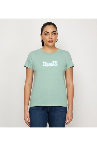 Levi's LE SS TEE Women's / Girls' Green T-Shirt