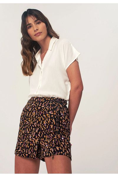 Herita Skort mit hoher Taille und elastischem Bund