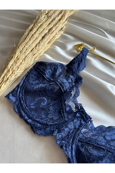 MODELLİFE Sutien cu acoperire completă la modă și strâns cu dantelă