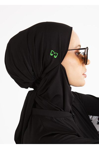 Mayovera Green Embroidered Logo - Hijab Sea Bonnet