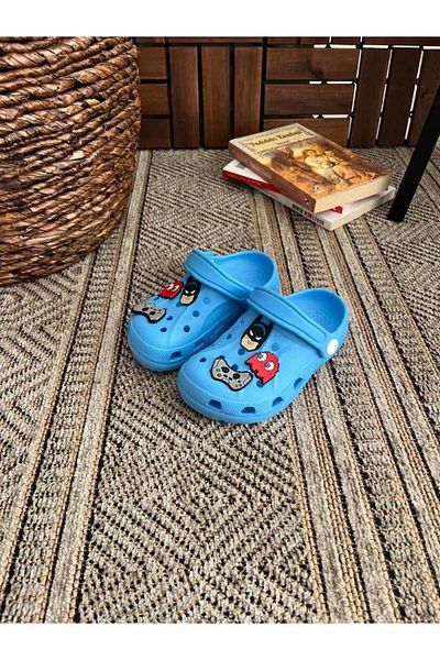 Behtah Kundura 6 Cross Jibbitz Fancy Gift - Sandale casual închise în față Papuci, fete băieți