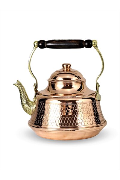 Sonay Bakırcılık Zımbalı Büyük Petekli Işlemeli Ihlamur Demliği 1 Mm Kalınlık...