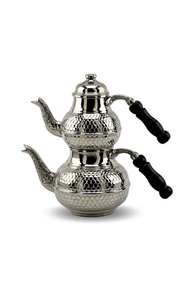 Sonay Bakırcılık 1 Mm Kalın Nikelli Petekli Topak Bakır Çaydanlık