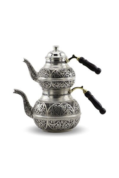 Sonay Bakırcılık 1,2 Mm Kalın Keski Işleme Kalaylı Bakır Çaydanlık