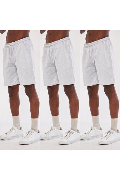 pandy Unisex γκρι σορτς 3 τεμαχίων