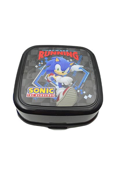 Sonic 4 Compartment Feeding Bowl with Spoon and Fork