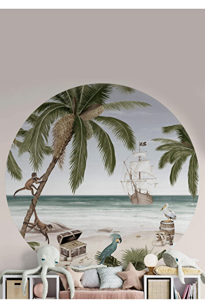 WALLHUMAN Boho - Bohem Tarzında Daire Duvar Sticker