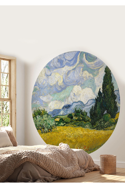 WALLHUMAN Boho - Bohem Tarzında Daire Duvar Sticker