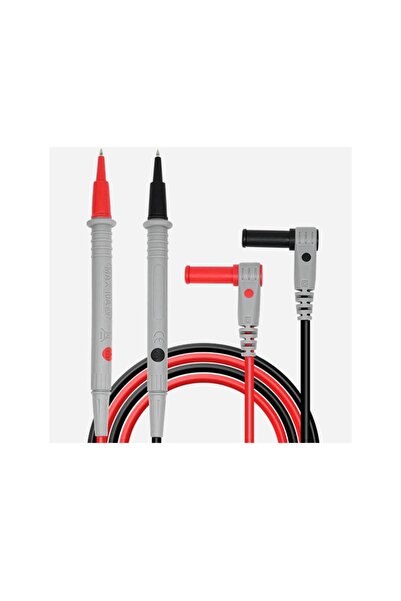 Koodmax - Mastech Unı-T UT-L27 Multimetre Probu 1000V 10A Test Ölçüm Kablosu İğne Uç Prob