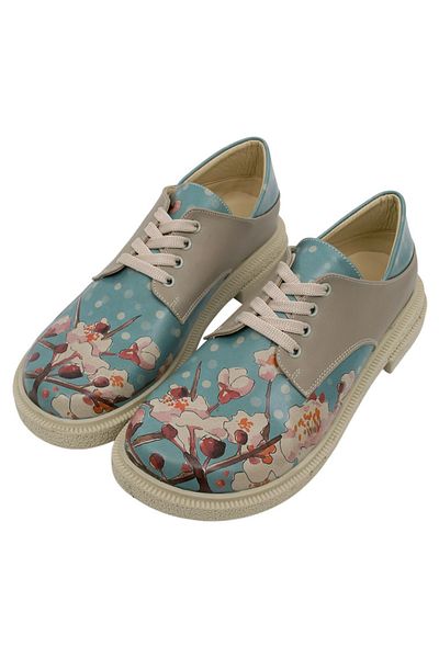 Dogo Pantofi casual multicolori din piele vegana de dama - design albastru
