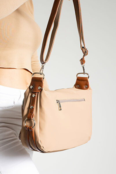 Getcho Melun Women's Mink Shoulder Bag and Crossbody Bag - Lined and Zippered Compartments, Adjustable Strap