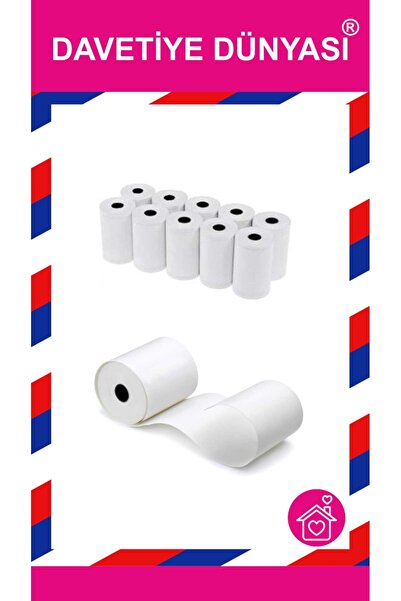 zarf dünyası Termal Rulo 56 X 30 Metre  10 Adet Termal 48Gr  Yazar Kasa veya ...