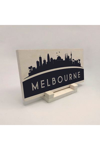 Sadrazam Suport de birou din piatră naturală imprimat Australia 10x20 Drg-30