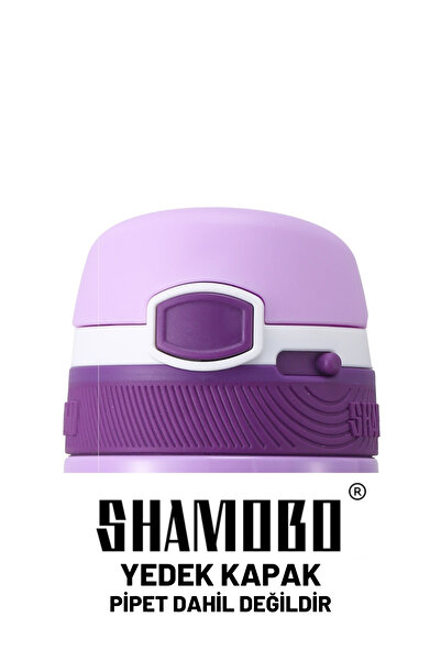 Shamobo 350ml Çocuk Paslanmaz Çelik Termos için Yedek Kapak Pipet Dahil Değildir