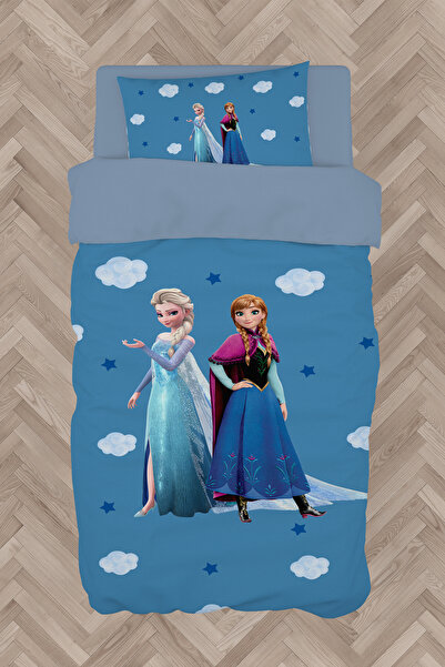 MASAL ODAM BEBEK VE ÇOCUK ODASI Seksekli ve Elsa Anna Desenli Nevresim Takımı