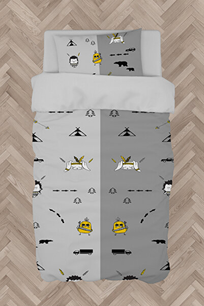 MASAL ODAM مجموعة غطاء لحاف منقوشة على شكل مسار لغرفة الأطفال والرضع