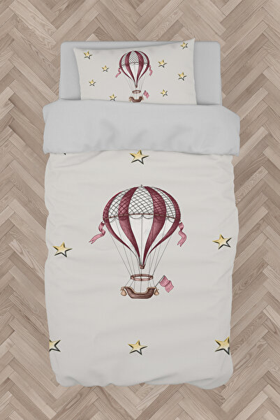 Generic Brand BABY AND KIDS ROOM Flying Balloon and Stars Patterned Duvet Cov...