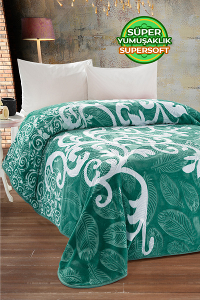 Evlen Home Collection Thick Soft Plush 4 Kg Blanket Supersoft Embos Double Soft Emboss 220x240 cm