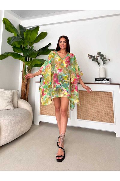 PASHPAL V-Neck Chiffon Pareo