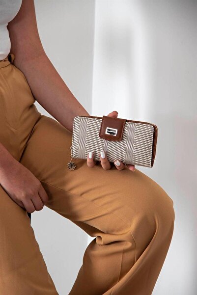 Silver Polo Silver & Polo Beige - Tan Sp928 Portofel și suport pentru carduri...