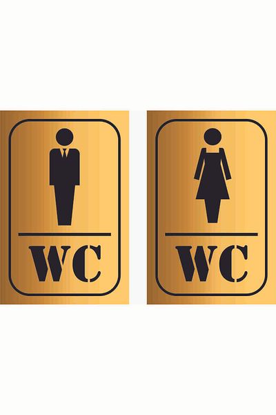 GÜNEŞ LAZER مرآة عاكسة ذهبية عاكسة من البلكسي WC/Bay WV حروف اتجاهية ذهبية من 2