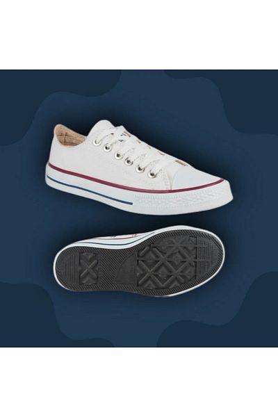 AtegeWear Pantofi sport casual unisex din in alb Femei Bărbați