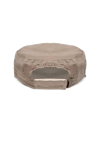 Eke Tekstil Dark Beige Castro Summer Linen Hat