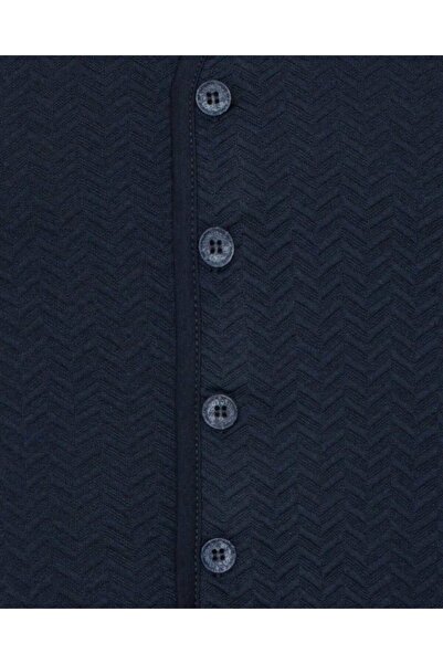 SÜVARİ Süvari Kapitone Desenli Lacivert Erkek Yelek