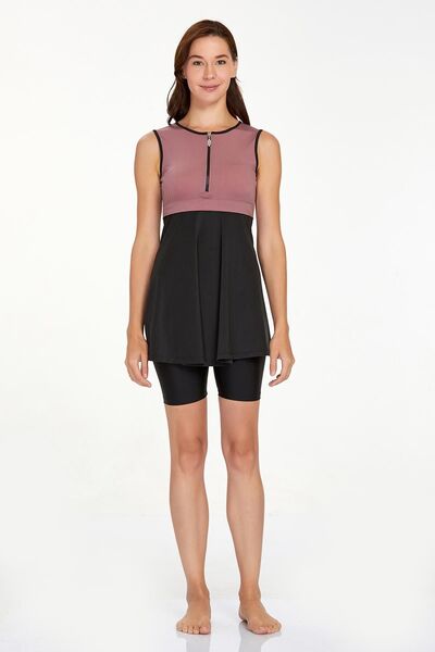 Remsa Mayo Zero Sleeve Semi Covered Swimsuit Arlet 3927 Tile