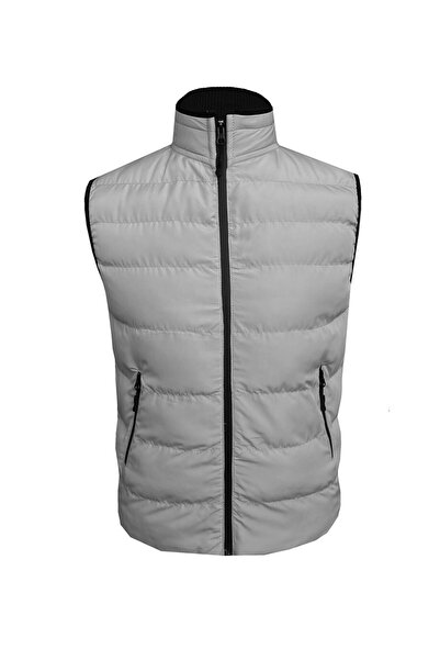 SÜVARİ Süvari Dar Kalıp Dolum Gri Erkek Yelek