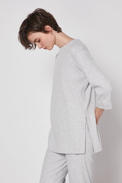 Vitrin Bluse mit drei Viertelärmeln und seitlichem Schlitz
