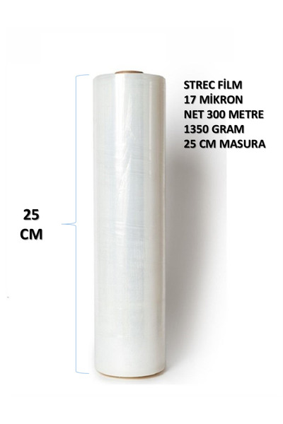NAKSAN 17 MİKRON 25CM 300 METRE ORTA BOY PALET STREÇ FİLM TAŞIMA TAŞINMA EŞYA...