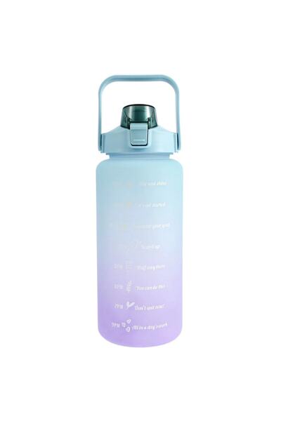 NumuneMarket Suhvee Motivasyonel Su Matarası Su Şişesi Suluk 2litre Sporcu Sp...