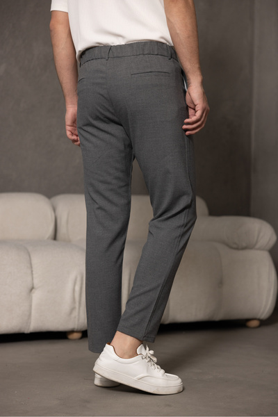 KİLSBUTİK Італійський крій Якісна еластична лайкра довжиною до щиколотки Тканинні штани на ґудзиках Чоловіки