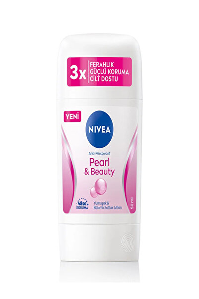 NIVEA Kadın Stick Deodorant Pearl & Beauty 48 Saat Anti-Perspirant Koruma 50 ml