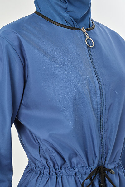 myfirstsea Kadın Düz Renk Tesettür Mayo Pantolon Bone Eşarp Tunik Tam Set Su İtici Tesettür Mayo