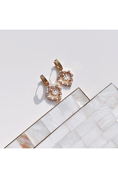 Vesce Atelier أقراط روزا فاكيا الذهبية المصنوعة من الفولاذ