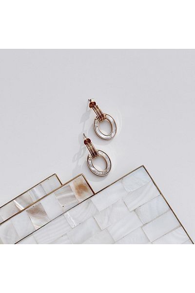 Vesce Atelier Circle Steel earrings