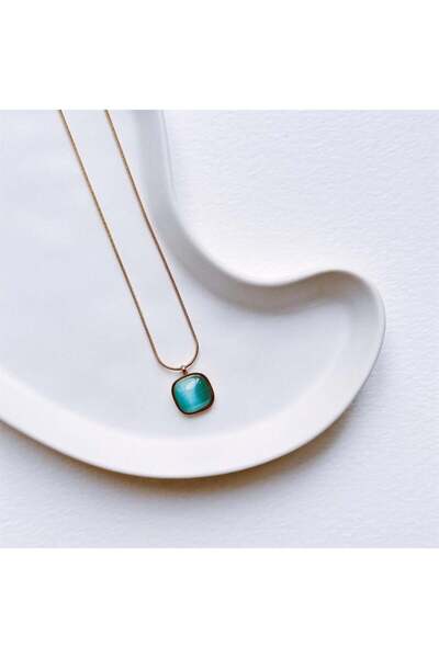 Vesce Atelier قلادة من الفولاذ الأزرق المتوسط