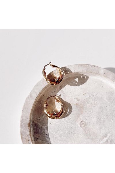 Vesce Atelier Cross Steel earrings