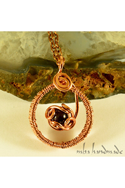 mba handmade jewelry قلادة جمشت من النحاس النقي