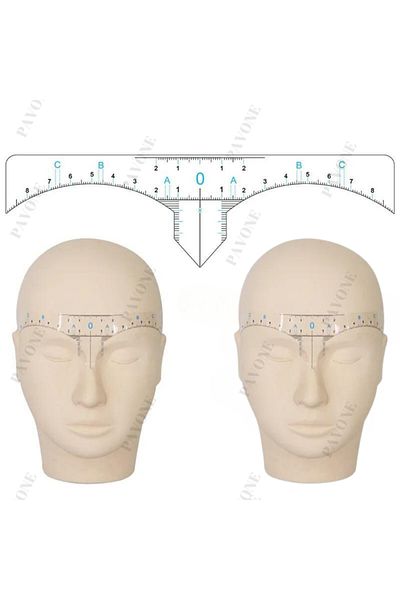 Pavone Sticker Eyebrow Measuring Ruler For Permanent Makeup Microblading Processes
