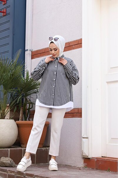 DUXAL SHOES Тканина Hardy Poplin Стандартний розмір Смугаста сорочка