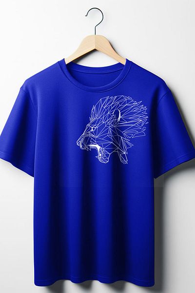 Vordevia Μπλουζάκι Unisex με στάμπα Lion Crew Neck Oversize