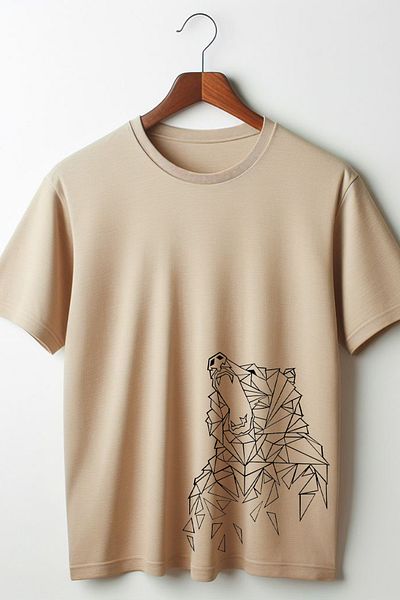 Vordevia Μπλουζάκι Unisex με στάμπα Bear Crew Neck Oversize