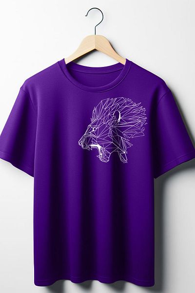Vordevia Μπλουζάκι Unisex με στάμπα Lion Crew Neck Oversize
