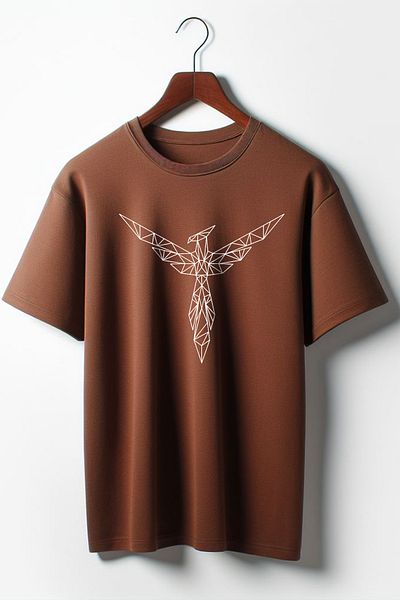 Vordevia Μπλουζάκι Unisex με στάμπα Eagle Crew Neck Oversize