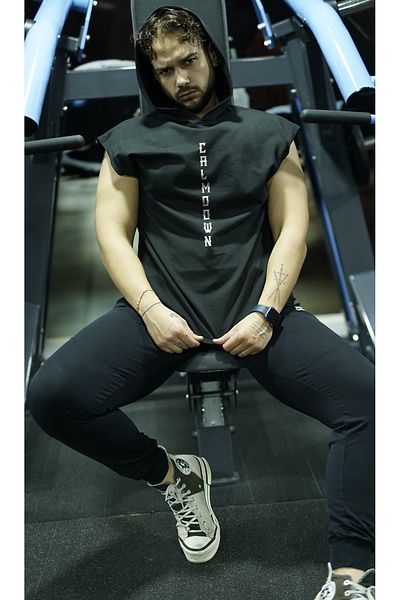 Oxlade Sleeveless Athlete Tank Top [ C A L M D O W N ] Sweatshirt 100% Cotton Hoodie Legend Fabric Oxlade®
