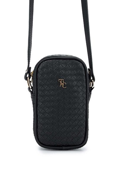 Tamer Tanca Women's Vegan Black Crossbody Bag