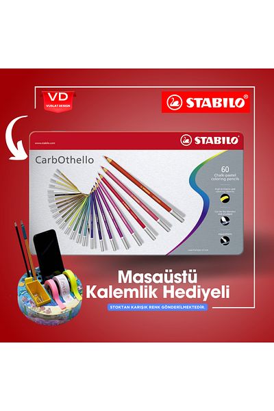 Stabilo CarbOthello Dry Paint Pastel Pen Set 60 Colors Artistic Set